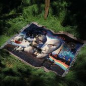 Woven Blanket 05 Pink Floyd Album Art Collage New Year - OtherBrick