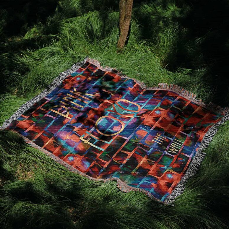 Pink Floyd The Wall Water Painting Woven Blanket Pink Floyd The Wall Water Painting Woven Blanket