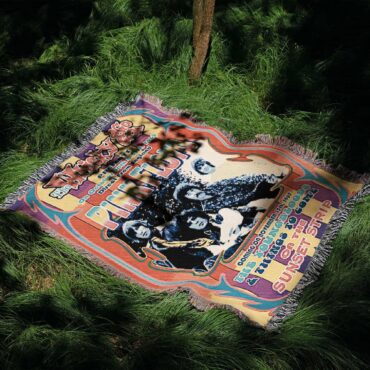 Pink Floyd The Whisky A Go Go 1967 Woven Blanket