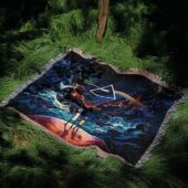 Woven Blanket 05 Rick And Morty The Dark Side Of The Moon - OtherBrick
