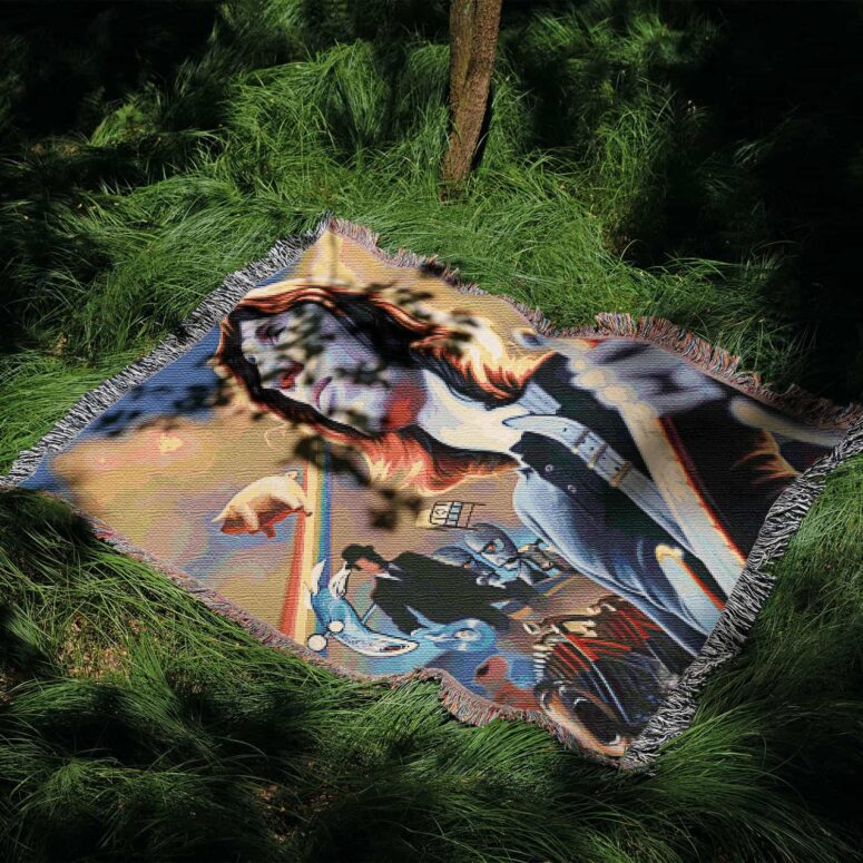 Roger Waters Album Cover Painting Woven Blanket Roger Waters Album Cover Painting Woven Blanket