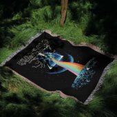 Woven Blanket 05 The Dark Side Of The Moon Attack Earth Art Back - OtherBrick