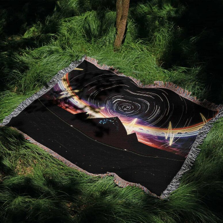 The Dark Side Of The Moon Pyramid Night Sky Woven Blanket The Dark Side Of The Moon Pyramid Night Sky Woven Blanket