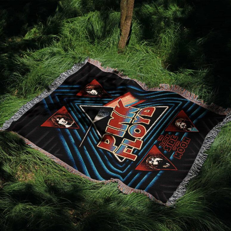 The Funk Side of the Moon Woven Blanket