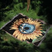 Woven Blanket 05 The Sunflower Cry Painting - OtherBrick