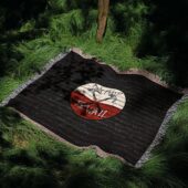 Woven Blanket 05 The Wall Emblem On Brick Background - OtherBrick