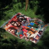 Woven Blanket 05 The Wall Wywh Animals Division Bell Atom Heart Mother Collage Art - OtherBrick