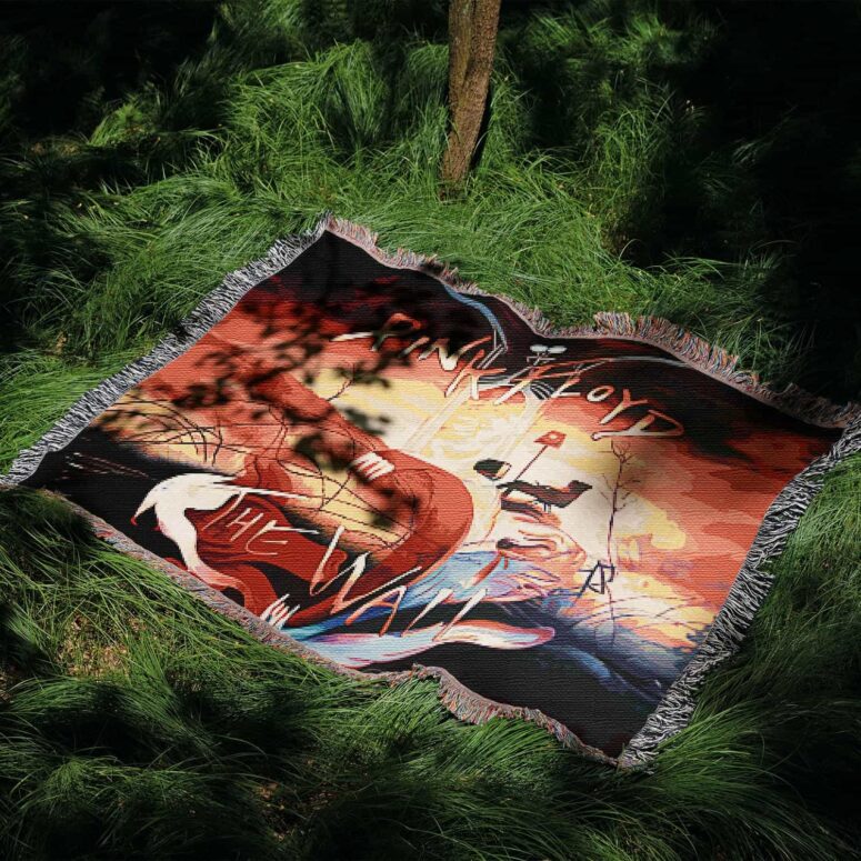 The Wall Water Color Painting Woven Blanket The Wall Water Color Painting Woven Blanket