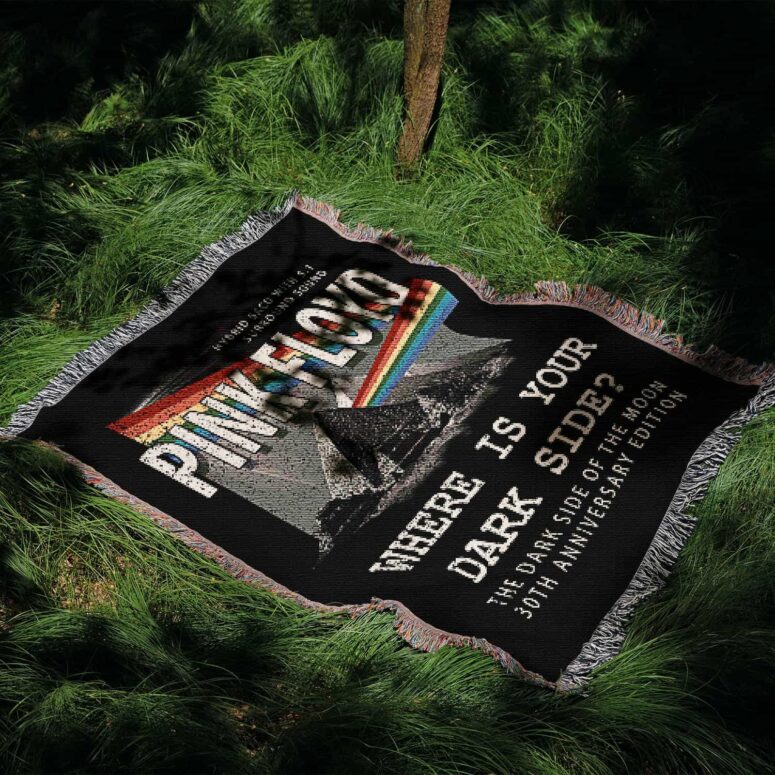 Where Is Your Dark Side Of The Moon 30th Anniversary Woven Blanket Where Is Your Dark Side Of The Moon 30th Anniversary Woven Blanket