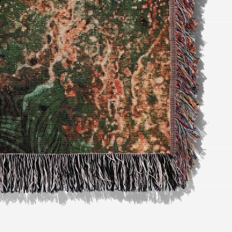 A Saucerful of Secrets Woven Blanket