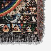 Woven Blanket 06 Album Cover Ring Collage Blotter Pink Floyd Art - OtherBrick