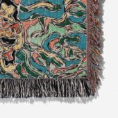 Woven Blanket 06 Atom Heart Mother Psychedelic Painting - OtherBrick