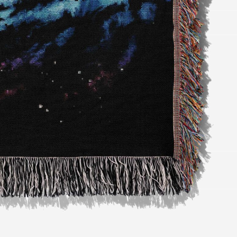 Black Hole Dark Side Galaxy Woven Blanket Black Hole Dark Side Galaxy Woven Blanket