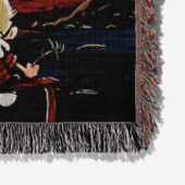 Woven Blanket 06 Calvin And Hobbes Gazing At The Moon Solar Eclipse 2024 - OtherBrick