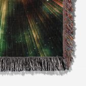 Woven Blanket 06 Dark Side Of Moon Galaxy Green - OtherBrick