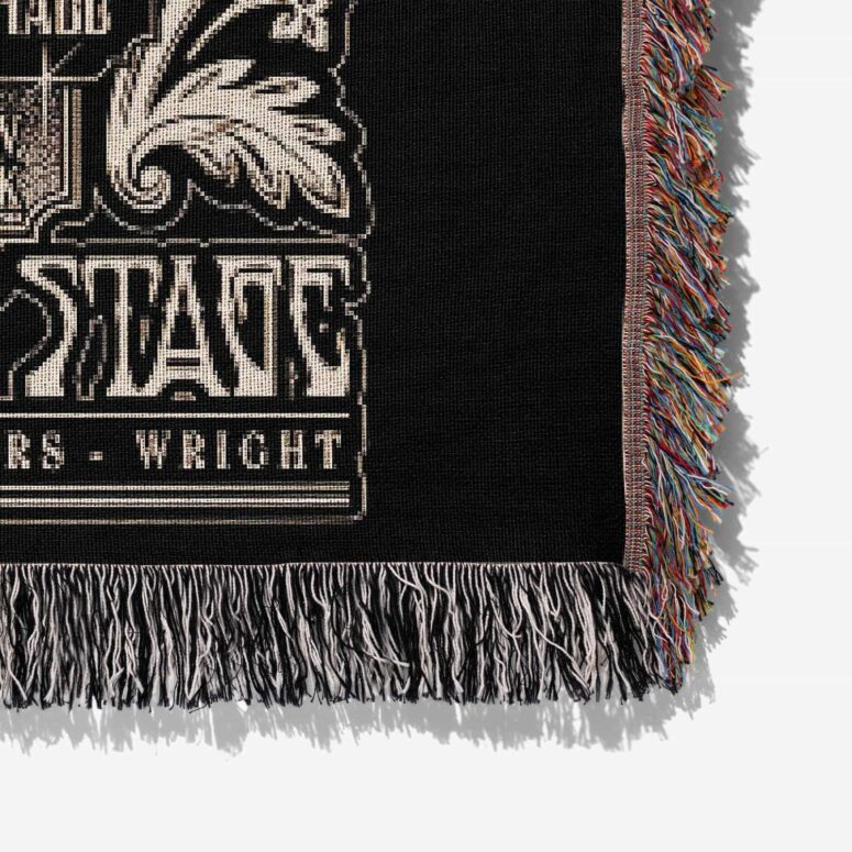 Dark Side of The Moon Tour 1973 Radio City Music Hall Concert New York Woven Blanket Dark Side of The Moon Tour 1973 Radio City Music Hall Concert New York Woven Blanket