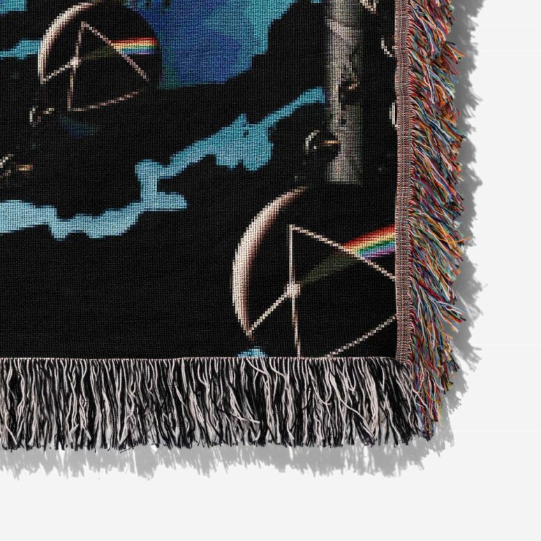 Good bye Blue Sky Dark Side Of the Moon Woven Blanket Good bye Blue Sky Dark Side Of the Moon Woven Blanket