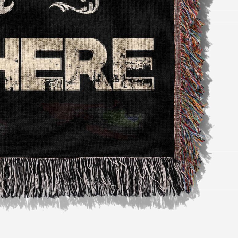 How Wish You Were Here Art Woven Blanket