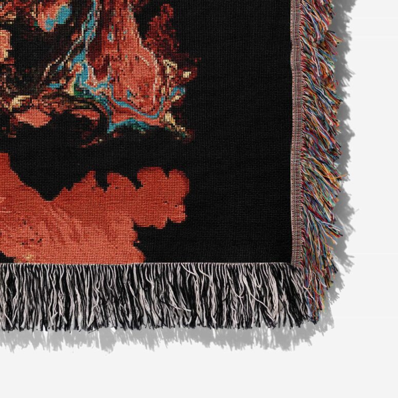 Liquid Dark Side Of The Moon 2 Woven Blanket Liquid Dark Side Of The Moon 2 Woven Blanket