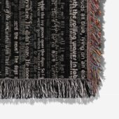 Woven Blanket 06 Lyric Collage Prism Vintage - OtherBrick