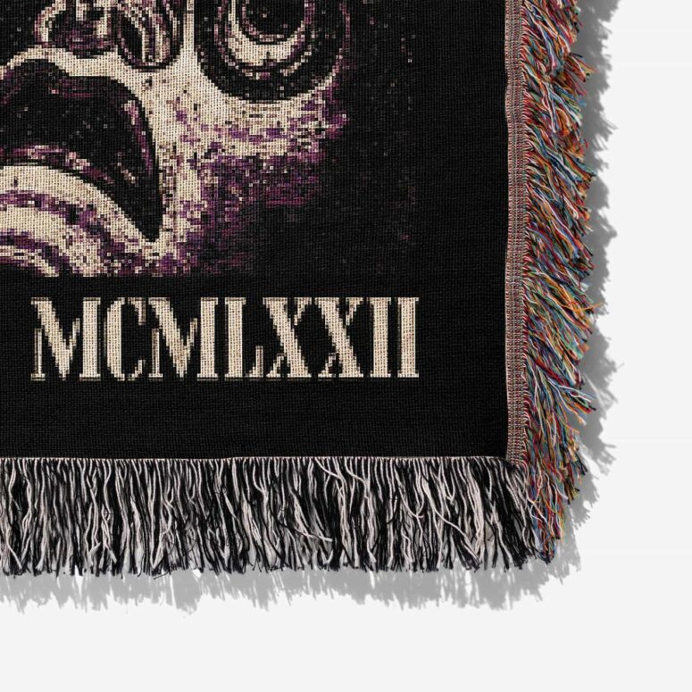 Memento Mori Pink Floyd Live at Pompeii Woven Blanket Memento Mori Pink Floyd Live at Pompeii Woven Blanket