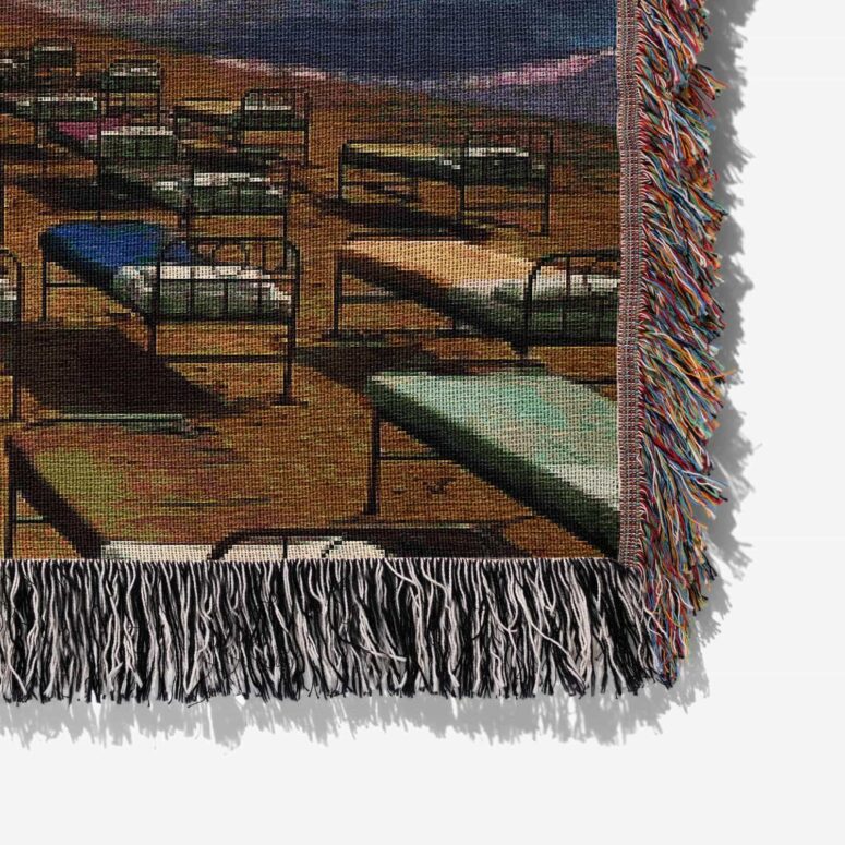 Momentary lapse of reason x Animals x Pulse x DSOTM Woven Blanket Momentary lapse of reason x Animals x Pulse x DSOTM Woven Blanket