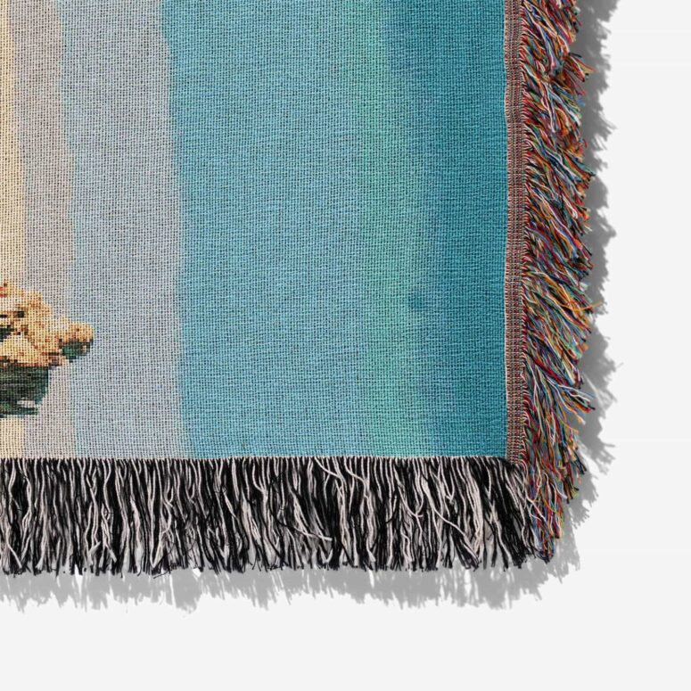 Mono Lake Wish You Were Here Diver Album Inner Sleeve Woven Blanket Mono Lake Wish You Were Here Diver Album Inner Sleeve Woven Blanket