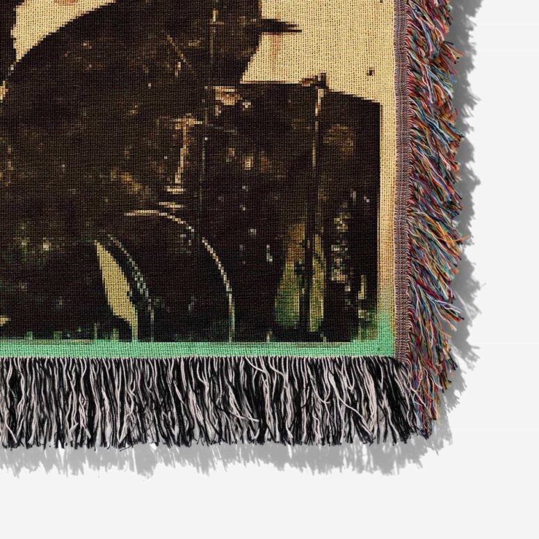 Pink Floyd And The Who 1966 Vintage UK Concert Woven Blanket