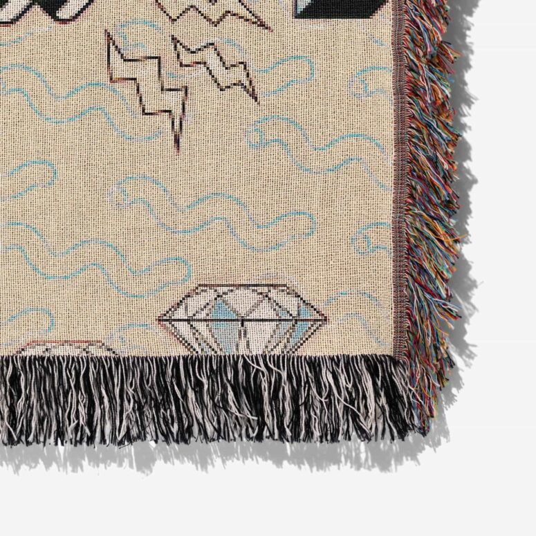 Pink Floyd Boston June 18 1975 Boston MA Woven Blanket Pink Floyd Boston June 18 1975 Boston MA Woven Blanket