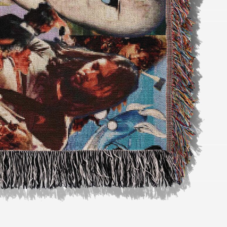 Pink Floyd Icons FAN Art Woven Blanket