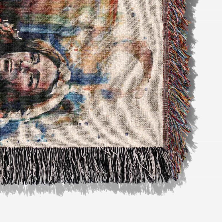 Pink Floyd OilPaint Artwork Limited Edition Woven Blanket Pink Floyd OilPaint Artwork Limited Edition Woven Blanket