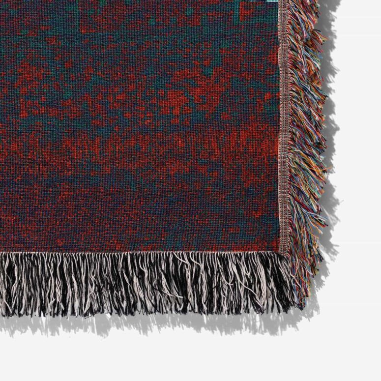 Pink Floyd at Pompeii MCMLXXII Woven Blanket