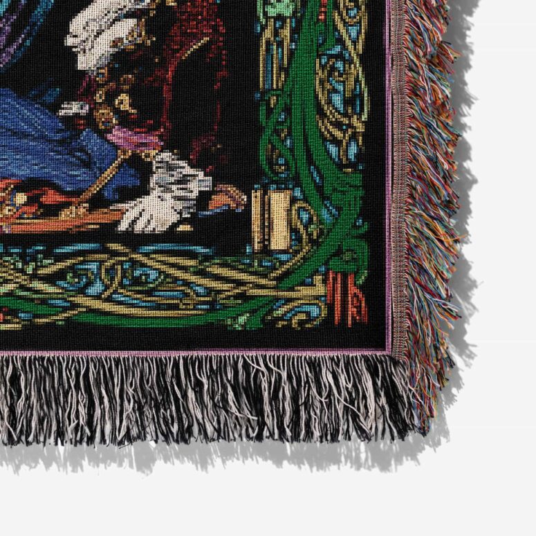 Syd Barrett Pink Floyd commemorative 1960s Psychedelic Art Woven Blanket Syd Barrett Pink Floyd commemorative 1960s Psychedelic Art Woven Blanket