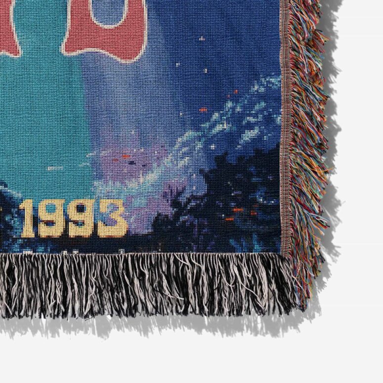 The Australian Pink Floyd Show 1993 Johnos Blues Bar Cairns Woven Blanket The Australian Pink Floyd Show 1993 Johnos Blues Bar Cairns Woven Blanket
