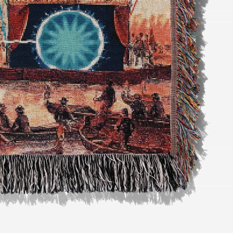The Later Years Venezia Festa Del Redentore Glass Woven Blanket
