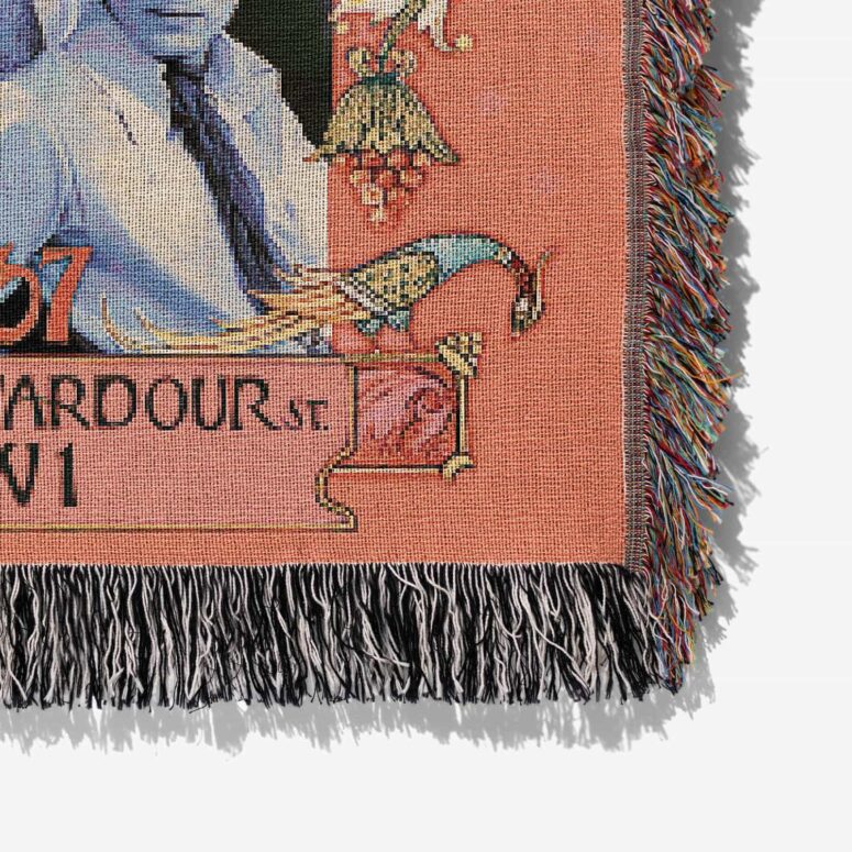 The Marquee 90 Wardour St London Jan 5 1967 Concert Woven Blanket The Marquee 90 Wardour St London Jan 5 1967 Concert Woven Blanket