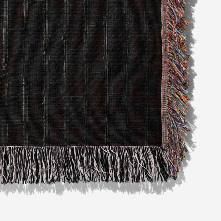 The Wall Emblem on Brick Background Woven Blanket The Wall Emblem on Brick Background Woven Blanket
