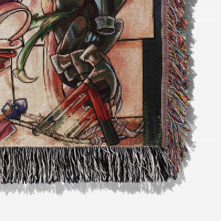 The Wall Hammer Teacher Illustration Art Woven Blanket