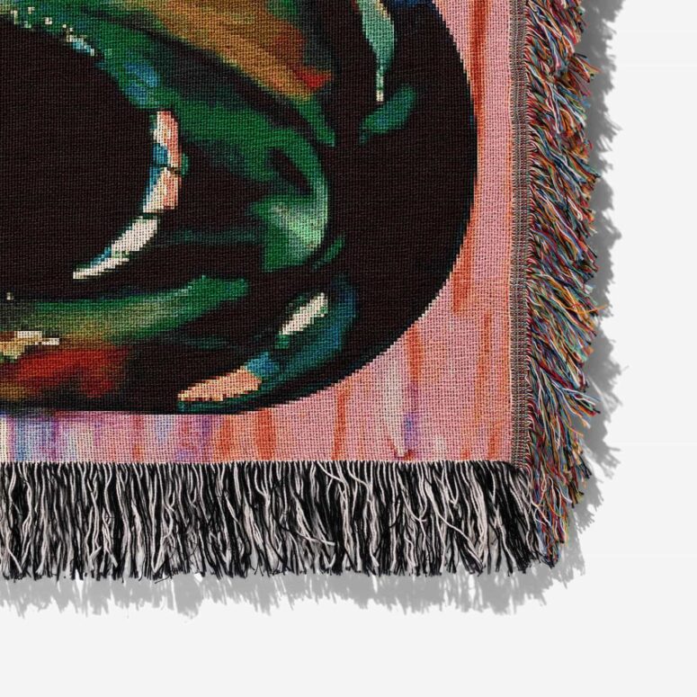 The Wall Hammers and Scream Woven Blanket The Wall Hammers and Scream Woven Blanket