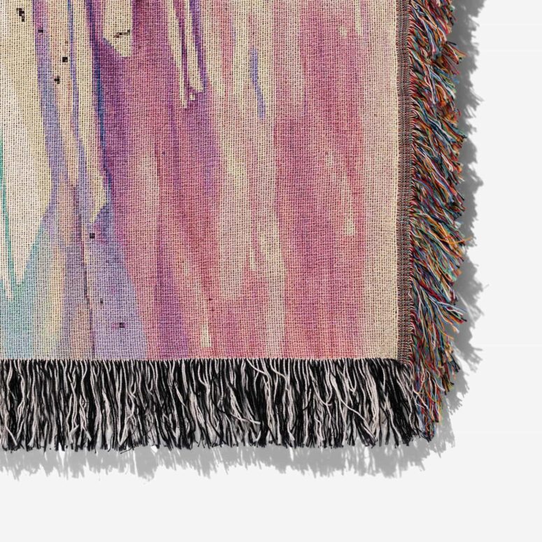 The Wall Marching Hammers Drawing Art Woven Blanket