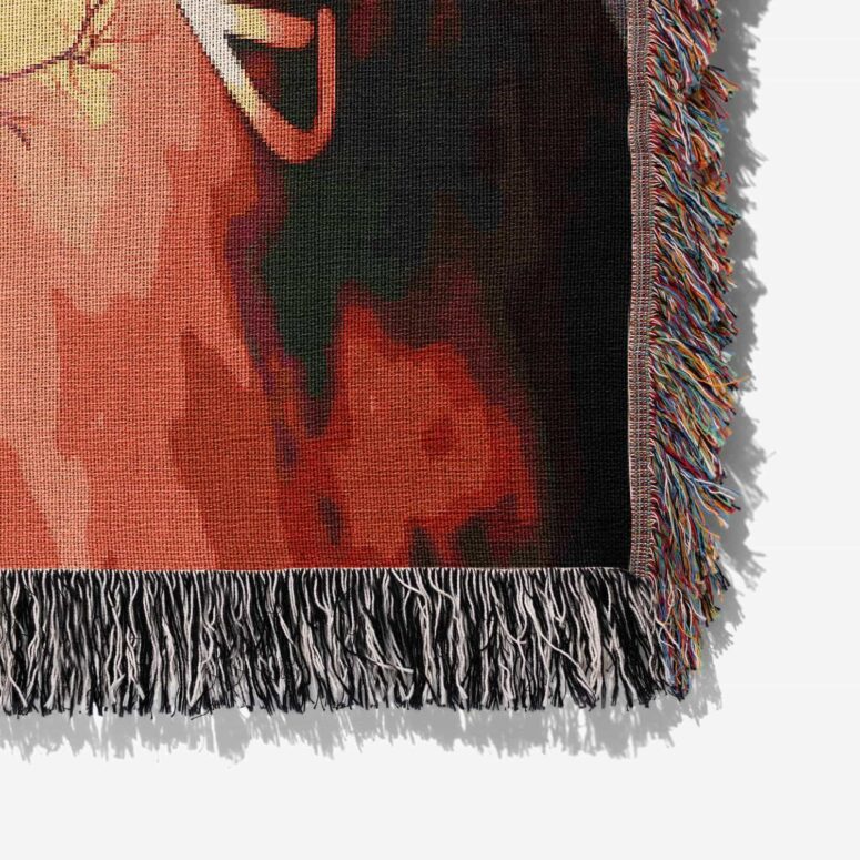 The Wall Water Color Painting Woven Blanket The Wall Water Color Painting Woven Blanket