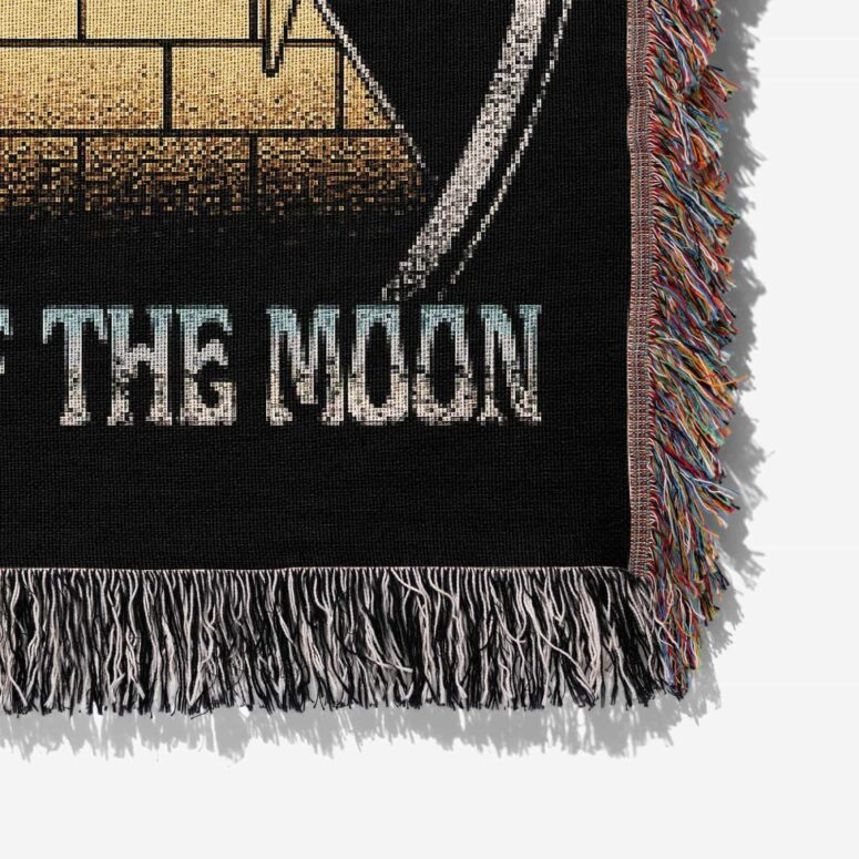 Vintage Pyramid Dark Side Woven Blanket
