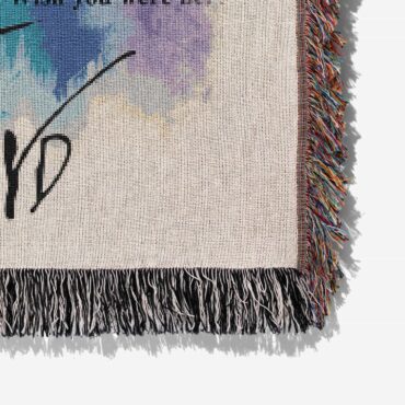 Wish You were here lyric Art Woven Blanket