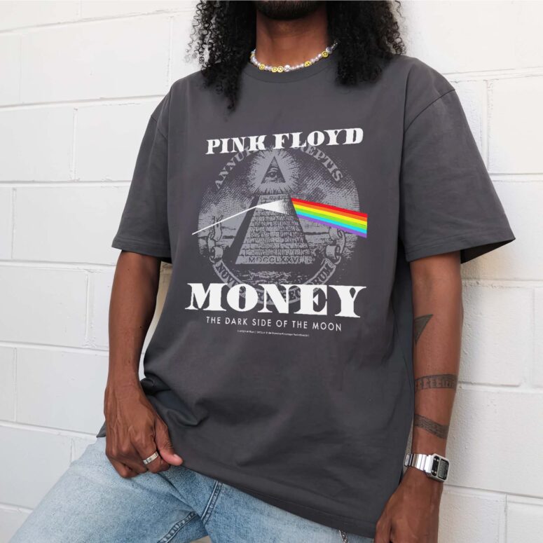 Dark Side of the Moon Illuminati Pyramid Money Shirt