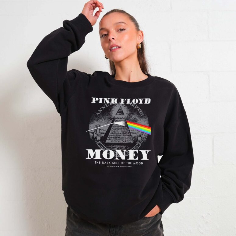 Dark Side of the Moon Illuminati Pyramid Money Shirt
