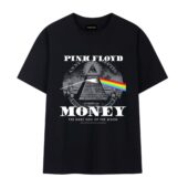 Dark Side Of The Moon Illuminati Pyramid Money Front Tshirt Black - OtherBrick