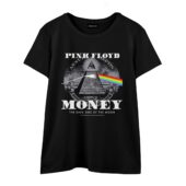 Dark Side Of The Moon Illuminati Pyramid Money Front Wtee Black - OtherBrick