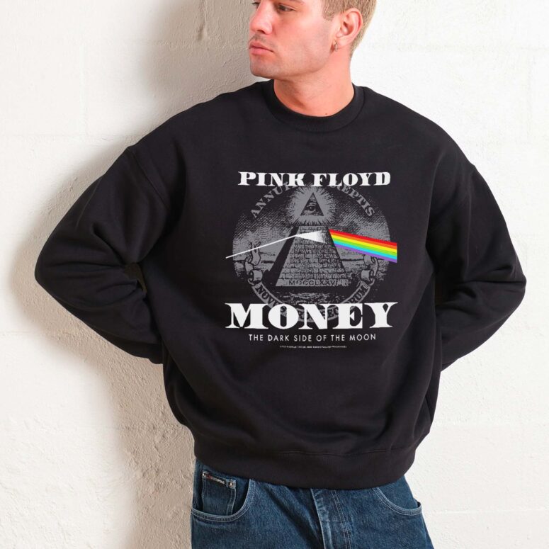 Dark Side of the Moon Illuminati Pyramid Money Shirt