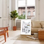 Pink Floyd Animals Dsotm Wish You Were Here Sketch Poster Mockup (4) - OtherBrick