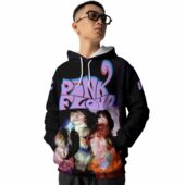 Pink Floyd Psychedelic Art Hoodie Front - OtherBrick